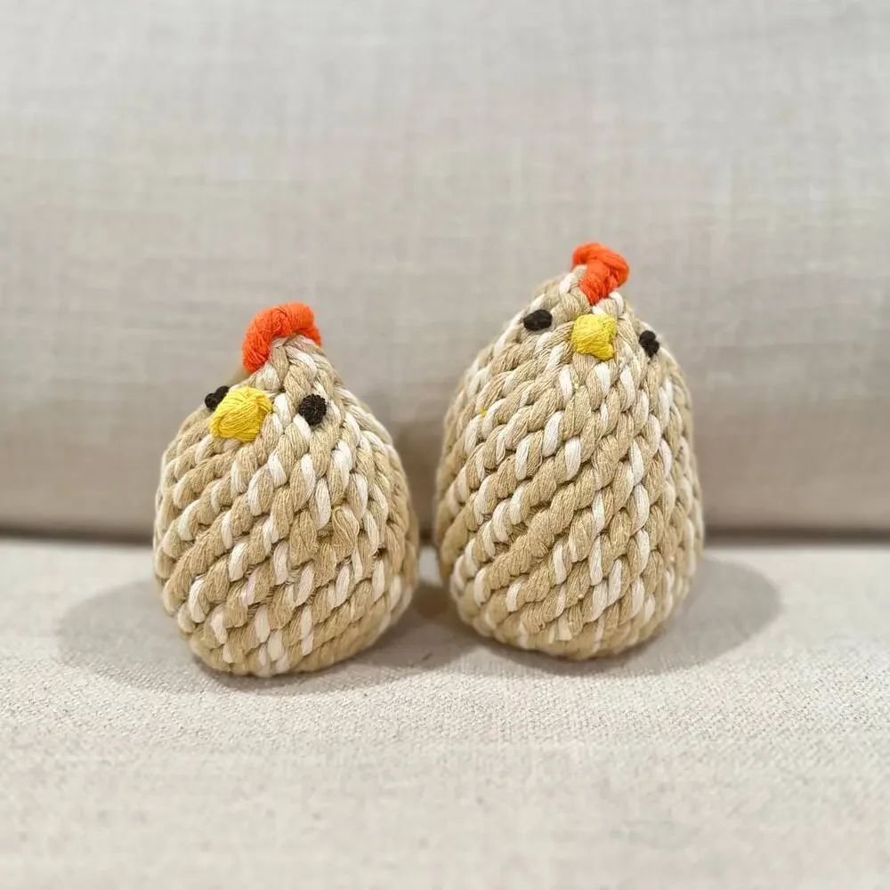 NWT Monli Handcrafted Chicken Rope Toy – Small